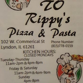 Rippy's Pizza and Pasta - the menu - Italian Near Me - Lyndon, Illinois Rippy's Pizza and Pasta - the menu - Italian Near Me - Lyndon, Illinois
