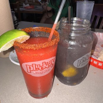 Pluckers Wing Bar - Addison - Strawberry Margarita - Chicken Wings Near Me - Dallas, Texas Pluckers Wing Bar - Addison - Strawberry Margarita - Chicken Wings Near Me - Dallas, Texas