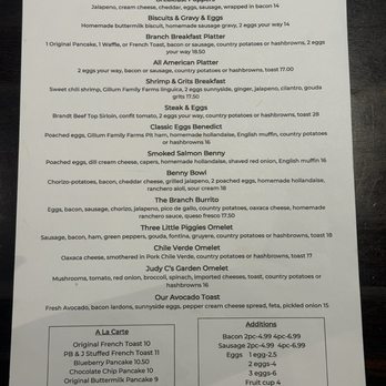 Branch Breakfast - Menu - Breakfast & Brunch Near Me - Fresno, California Branch Breakfast - Menu - Breakfast & Brunch Near Me - Fresno, California