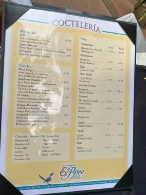 Menu photo 4 El Paseo Restaurant Santa Barbara, CA Menu photo 4 El Paseo Restaurant Santa Barbara, CA