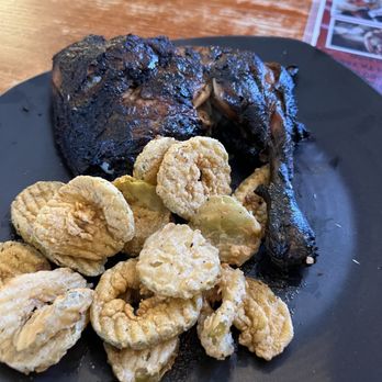 Hatchet House BBQue - Chicken and fried pickles - Barbeque Near Me - Graham, Texas