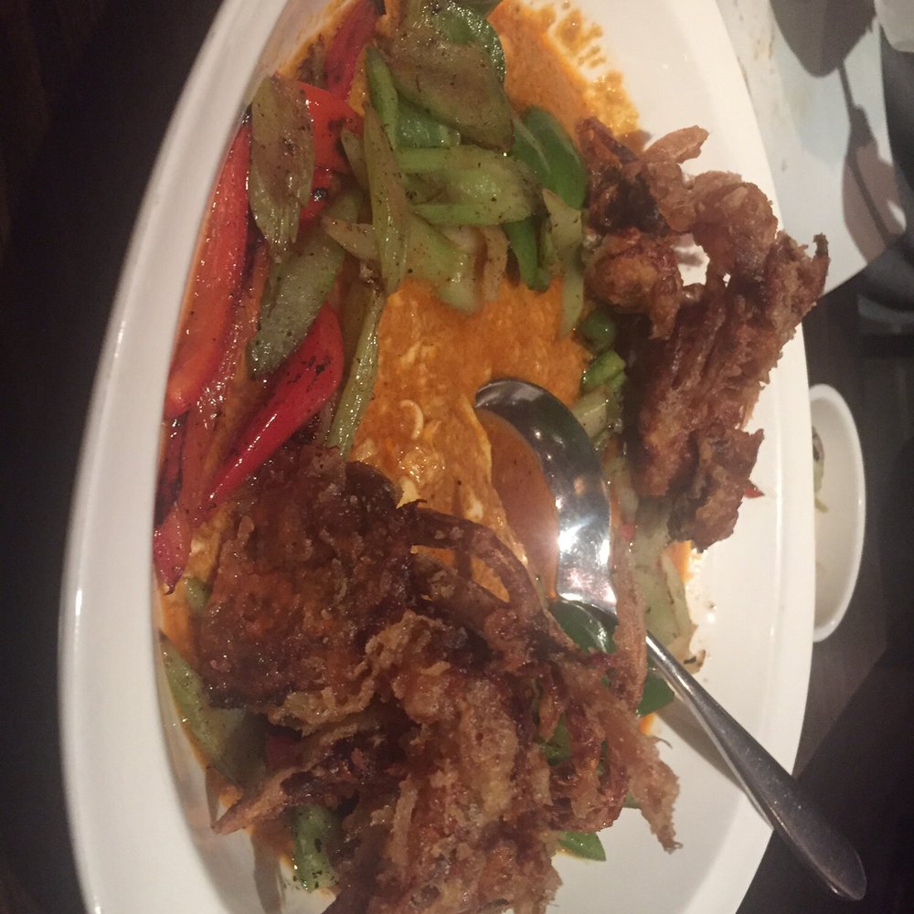 Similan Thai Restaurant - Soft shell crab with curried egg. $21.95 - Thai Near Me - Solana Beach, California