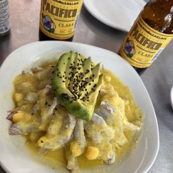 Cevichería Juan Tiburón - Mango aguachile. We asked for mild and it was still spicy but so full of flavor! - Seafood Near Me - Puerto Vallarta, JAL
