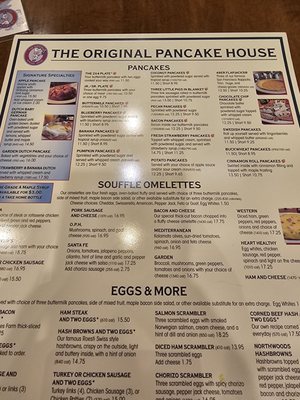 Menu photo 3 The Original Pancake House Eden Prairie, MN