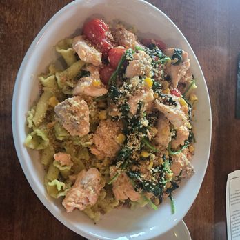 Salmeri's Italian Kitchen - Pesto Salmon Pasta - Italian Near Me - Fort Mill, South Carolina Salmeri's Italian Kitchen - Pesto Salmon Pasta - Italian Near Me - Fort Mill, South Carolina