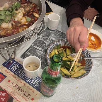 Szechuan House - Spicy cucumber and fish stew - Szechuan Near Me - Flushing, New York