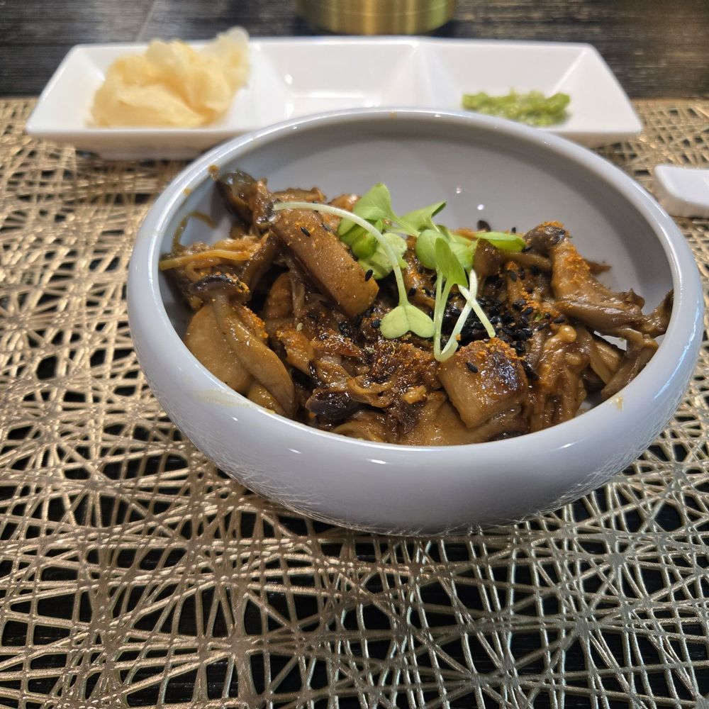 The Homakase Chef - Mushroom course (smelled amazing!) - Personal Chefs Near Me