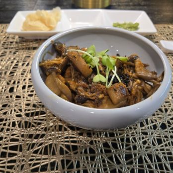 The Homakase Chef - Mushroom course (smelled amazing!) - Personal Chefs Near Me