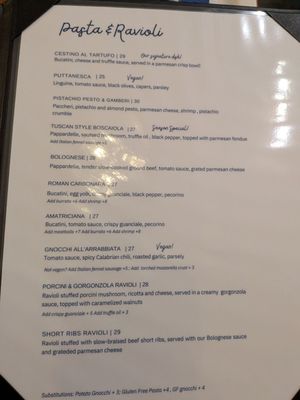 Menu photo 6 Monzu Fresh Pasta San Diego, CA Menu photo 6 Monzu Fresh Pasta San Diego, CA