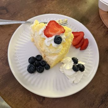 LeTAO - Cheesecake (added fruit and whip cream at home) - Themed Cafes Near Me - Bellevue, Washington