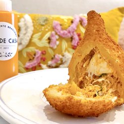 Cafe de Casa - Coxihna: Brazilian Croquette w/ shredded chicken, cream cheese | $5 (MUST ORDER!)