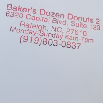 Bakers Dozen Donuts 2 - Donuts Near Me - Raleigh, North Carolina