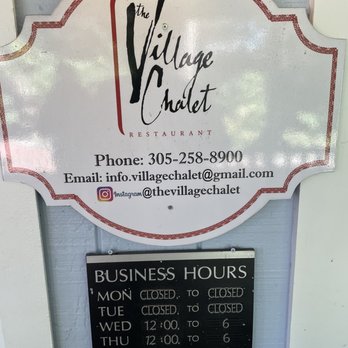 The Village Chalet - Name and Hours - New American Near Me - Miami, Florida