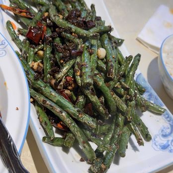 Sichuan Fish Restaurant - String Dry Stir-fried Green Beans - Szechuan Near Me - North Miami Beach, Florida Sichuan Fish Restaurant - String Dry Stir-fried Green Beans - Szechuan Near Me - North Miami Beach, Florida