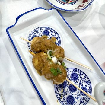 Noodle Village - 5. Cuttlefish Ball with Curry Sauce - Chinese Near Me - New York, New York Noodle Village - 5. Cuttlefish Ball with Curry Sauce - Chinese Near Me - New York, New York
