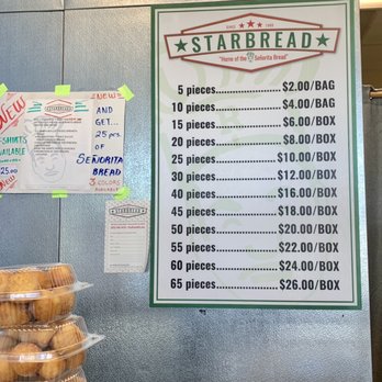 StarBread Bakery - Menu 5/2021 - Bakeries Near Me - Pleasant Hill, California StarBread Bakery - Menu 5/2021 - Bakeries Near Me - Pleasant Hill, California