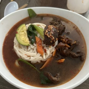 Hunan Cafe - 43a. Braised Beef Noodle Soup (spicy upon request) - Cafes Near Me - Fairfax, Virginia