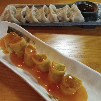 The C Bao and Dumplings - My lunch: steamed chicken vegetable dumplings and Shanghai spring rolls. - Chinese Near Me - Tonawanda, New York