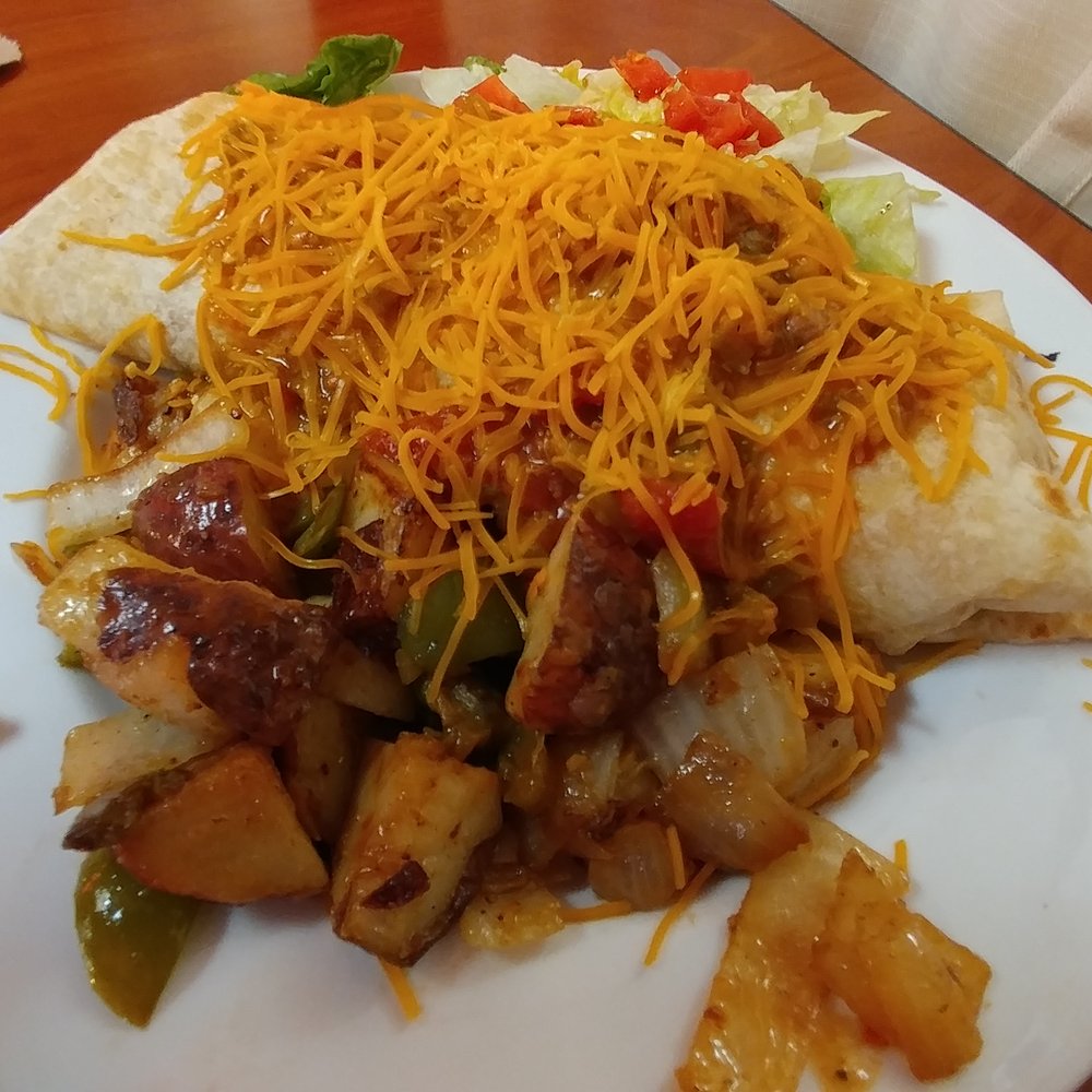 Luxury Diner - Santa Fe breakfast burrito at Luxury Diner - Diners Near Me - Cheyenne, Wyoming Luxury Diner - Santa Fe breakfast burrito at Luxury Diner - Diners Near Me - Cheyenne, Wyoming