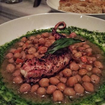 Battalion - Grilled octopus, not a huge fan. The texture was mushed but the pesto was good | IG @dreammieeee - Italian Near Me - San Antonio, Texas