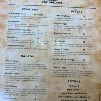 The Outpost - Menu - Pizza Near Me - Riverside, California The Outpost - Menu - Pizza Near Me - Riverside, California