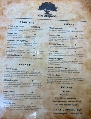Menu photo 1 The Outpost Riverside, CA Menu photo 1 The Outpost Riverside, CA