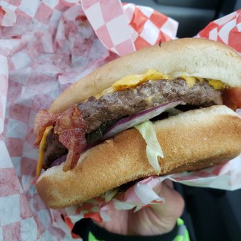 Ahn's Quarter Pound Burger - Bacon cheese burger! - Burgers Near Me - Oakland, California