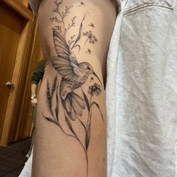 Opal Tattoo Studio - Hummingbird tattoo - Tattoo Near Me - Los Angeles, California