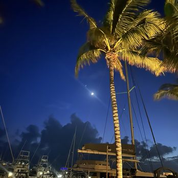 Oceans Edge Resort & Marina - Night at the marina while dining - Hotels Near Me - Key West, Florida