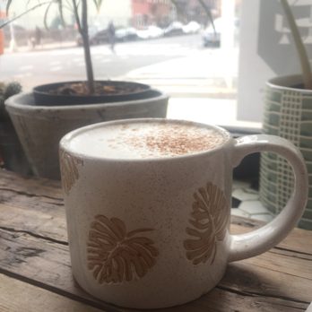Stonefruit Espresso + Kitchen - Chai latte--it comes unsweetened and has good cinnamon flavor, but otherwise is pretty mild. Not a lot of ginger or spice. - Cafes Near Me - Brooklyn, New York Stonefruit Espresso + Kitchen - Chai latte--it comes unsweetened and has good cinnamon flavor, but otherwise is pretty mild. Not a lot of ginger or spice. - Cafes Near Me - Brooklyn, New York