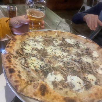 Fieldwork - Fun guy pizza - Breweries Near Me - Sacramento, California