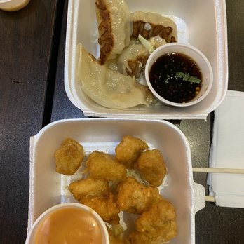 Asahi Sushi - Chicken dumplings and fried chicken - Sushi Bars Near Me - Houston, Texas