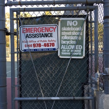 Knapp Ranch Park - Signs outside tennis court gate - Parks Near Me - West Hills, California Knapp Ranch Park - Signs outside tennis court gate - Parks Near Me - West Hills, California