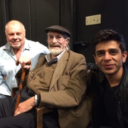 Rob Reece Actors Workshop - Rob, Martin Landau and Shashank Arora at The Actors Studio