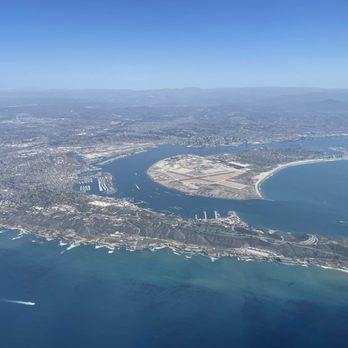 North County Flight Instruction - Point Loma, North Island, and San Diego Bay on a stunning summer day. - Flight Instruction Near Me