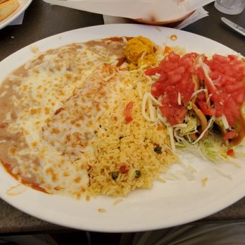 Tequila Jack's - Combo plate, a cheese enchilada and 2 hard shell tacos - Bars Near Me - Long Beach, California