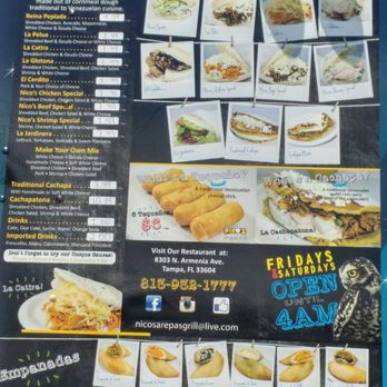 Nico's Arepas Grill - Menu from the truck - Food Trucks Near Me