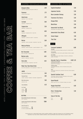 Menu photo 5 Cafe Immortelle - Espresso & Tea Bar Troy, MI Menu photo 5 Cafe Immortelle - Espresso & Tea Bar Troy, MI