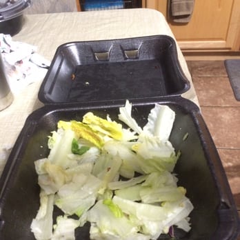 Denny's - Terrible lettuce in one box, thank goodness for the xtra spinach. - Breakfast & Brunch Near Me - San Diego, California