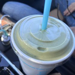 Tropical Smoothie Cafe - Banana with spinach. It was really good.