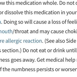 Stony Creek Urgent Care - Benzonatate warning label