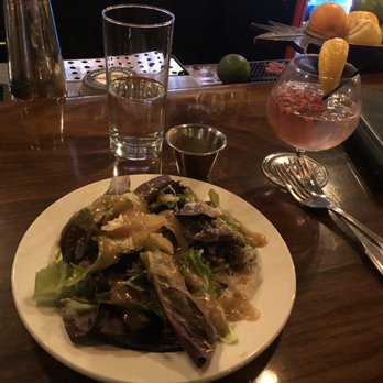 Ricardo's Kitchen + Bar - House salad and Spanish Gin & Tonic - Steakhouses Near Me - Lacey, Washington Ricardo's Kitchen + Bar - House salad and Spanish Gin & Tonic - Steakhouses Near Me - Lacey, Washington