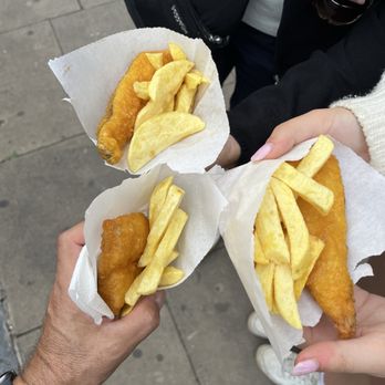 Denmark Fish & Bar - A trifecta of fish! - Fish & Chips Near Me - London, XGL