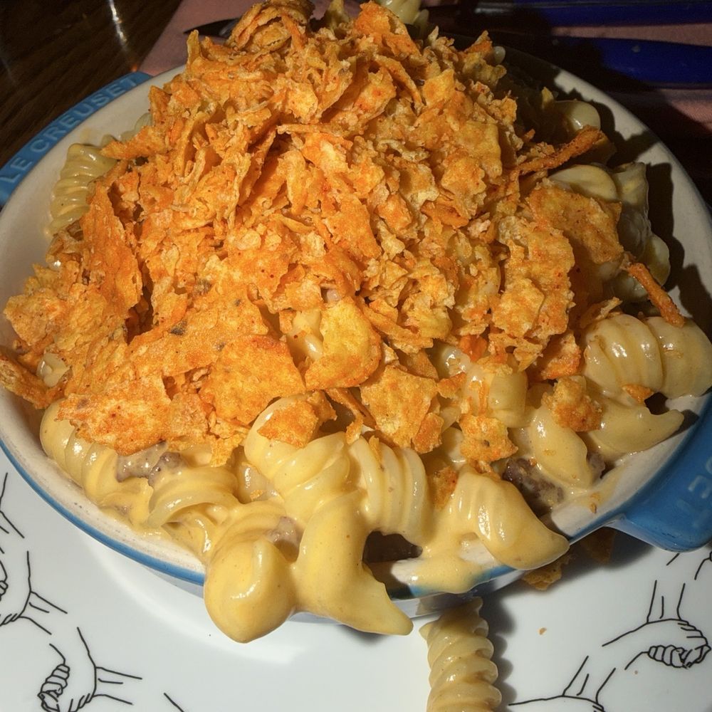 Neighborhood - Mac and cheese hamburger helper - New American Near Me - San Diego, California Neighborhood - Mac and cheese hamburger helper - New American Near Me - San Diego, California
