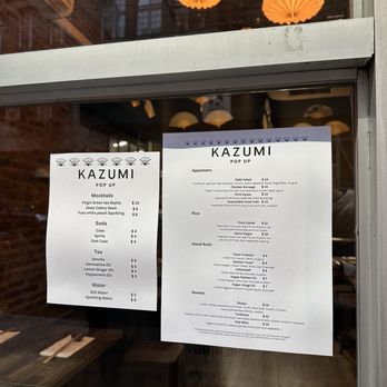 Kazumi Popup - Menu - Izakaya Near Me - New York, New York Kazumi Popup - Menu - Izakaya Near Me - New York, New York