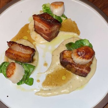 Pat & Betty - Pork belly and scallop 10/10!!! Must try - Canadian (New) Near Me - Calgary, Alberta Pat & Betty - Pork belly and scallop 10/10!!! Must try - Canadian (New) Near Me - Calgary, Alberta