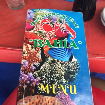 Restaurant Bar Bahia - Menu cover - Seafood Near Me - Todos Santos, BCS