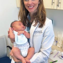 Jennifer Broad, MD - Newport Beach - Baby Luis at 6 weeks with the amazing woman that helped welcome him safely into our world!
