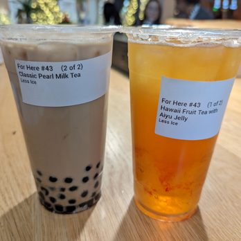 Sharetea - Classic pearl milk tea and hawaii fruit tea with aiyu jelly - Bubble Tea Near Me - Santa Clara, California