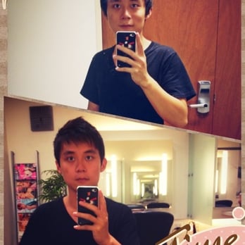 Hinae Salon - Before and after hair cutting. Credit to Yuriko. - Blow Dry/Out Services Near Me - Honolulu, Hawaii